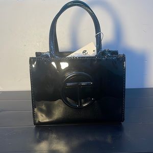 Telfar patent black bag small